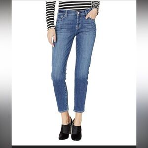7 For All Mankind Women's Medium Blue Slim Straight Jeans